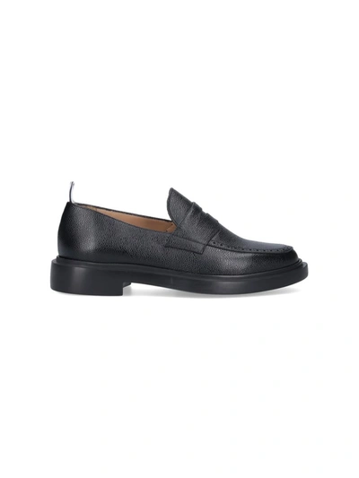 Shop Thom Browne Flat Shoes In Black