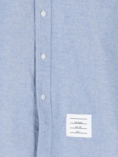 Shop Thom Browne Shirts In Blue