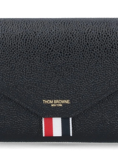 Shop Thom Browne Wallets In Black