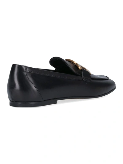 Shop Tod's Flat Shoes In Black