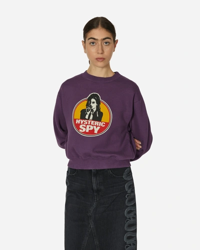 Shop Hysteric Glamour Hysteric Spy Sweatshirt In Purple