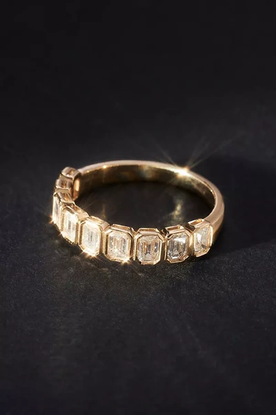 Shop Luna Skye Emerald-cut Diamond Ring In Gold