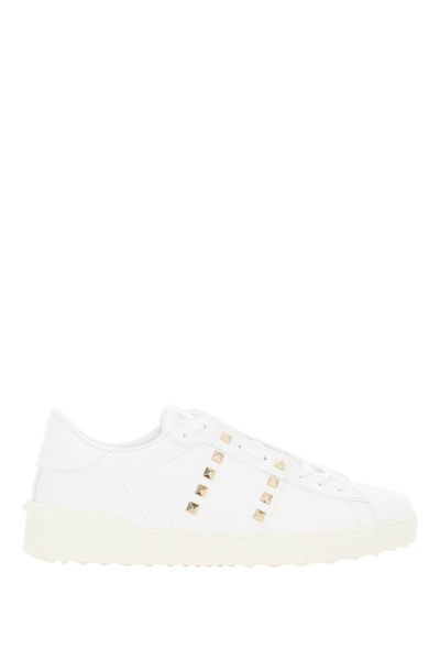 Shop Valentino Open Rockstud Untitled Sneakers In Multi-colored