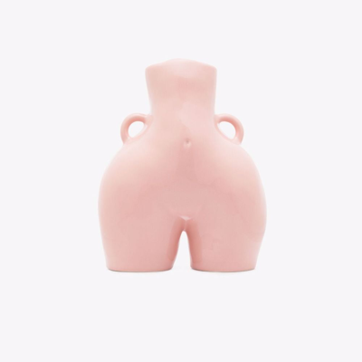 Shop Anissa Kermiche Pink Love Handles Earthenware Vase