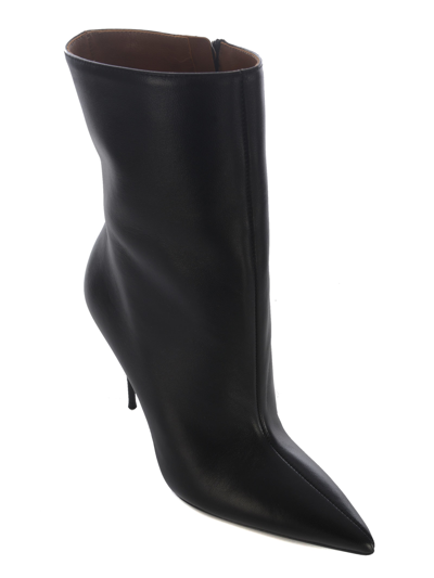 Shop Paris Texas Boots  Lidia Ankle In Nappa Leather In Nero