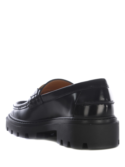 Shop Tod's Moccasins Tods Kete Made Of Leather In Nero