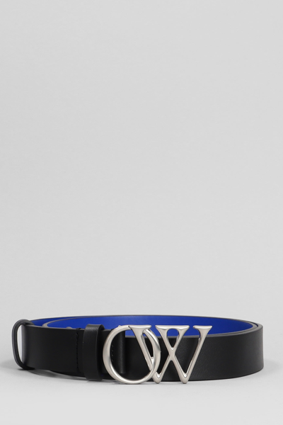 Shop Off-white Belts In Black Leather