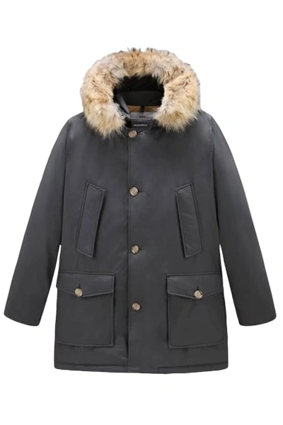 Shop Woolrich Artic Detachable Fur Parka In Grigio