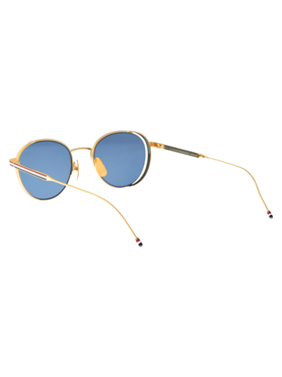 Shop Thom Browne Ues106a-g0001-415-50 Sunglasses In 415 Navy