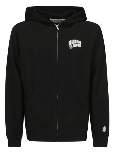 Billionaire Boys Club Black Small Arch Logo Zip Hoodie In Black