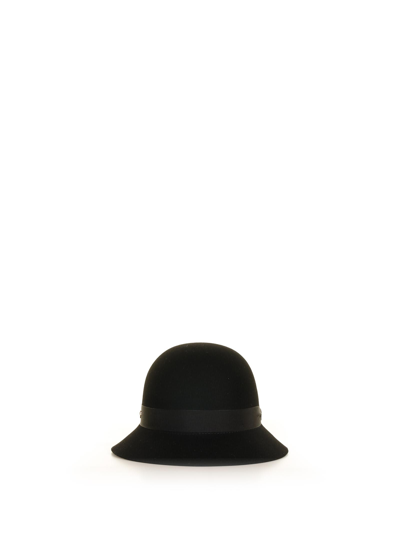 Shop Helen Kaminski Etta Conscious Hat With Round Cloche In Nero