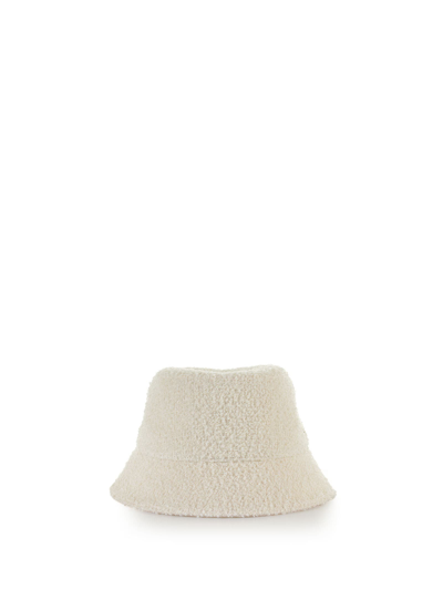 Shop Helen Kaminski Mackenzie Fisherman Style Hat In Bouclé Wool In Cream