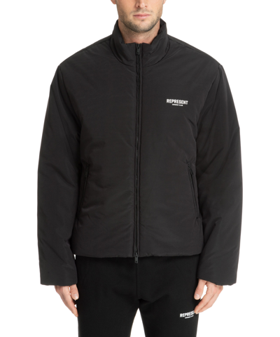 Shop Represent Owners Club Down Jacket In Black