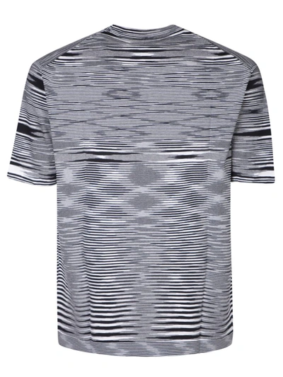 Missoni Man T-shirt Midnight Blue Size Xxl Cotton In Black