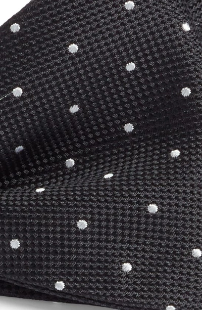 Shop Edward Armah Glitter Polka Dots Silk Bow Tie In Black