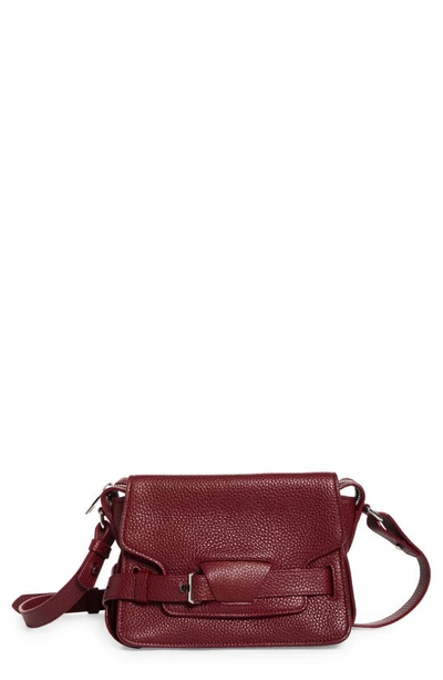 Shop Proenza Schouler Small Beacon Leather Crossbody Bag In Garnet