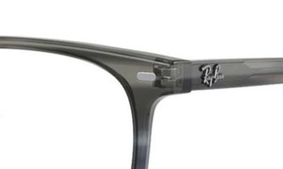 Shop Ray Ban Elliot 48mm Irregular Optical Glasses In Grey Gradient