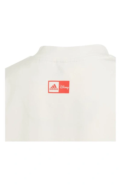 Shop Adidas Originals Kids' Disney Mickey & Friends Graphic T-shirt & Shorts Set In Off White/ Bright Red
