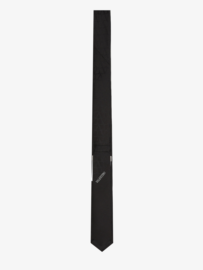 Shop Valentino Toile Iconographe Tie In Black