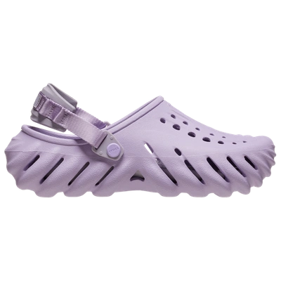 Shop Crocs Womens  Echo Clogs In Lavender/lavender