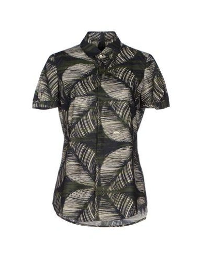 Shop Dsquared2 Patterned Shirts & Blouses In Dark Green