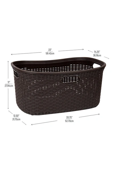 Shop Mind Reader 2 Piece Laundry Basket Set In Brown