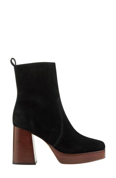 Marc Fisher Ltd Marysa Block Heel Platform Bootie In Black 002