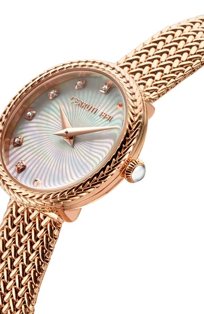 Shop Cerruti 1881 Serreta Bracelet Watch, 26mm In Gold