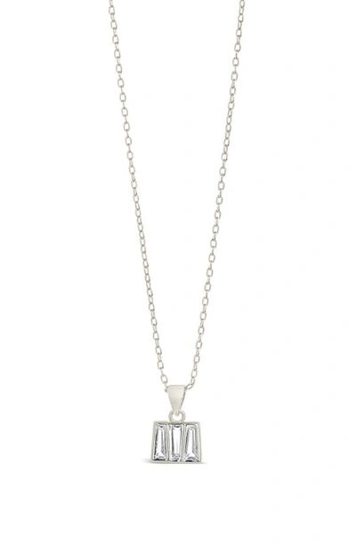 Sterling Forever Colsie Cz Pendant Necklace In Silver