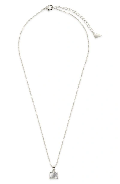 Sterling Forever Colsie Cz Pendant Necklace In Silver