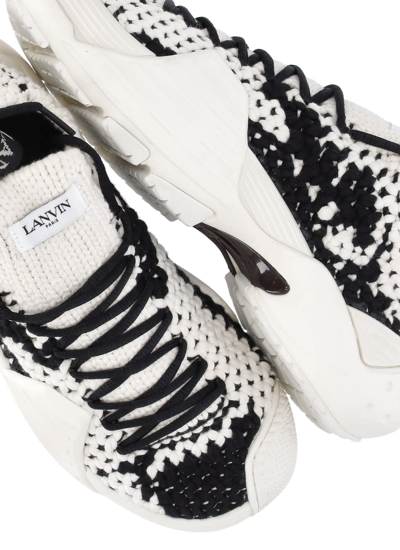 Shop Lanvin Flash-x Sneakers In Ivory