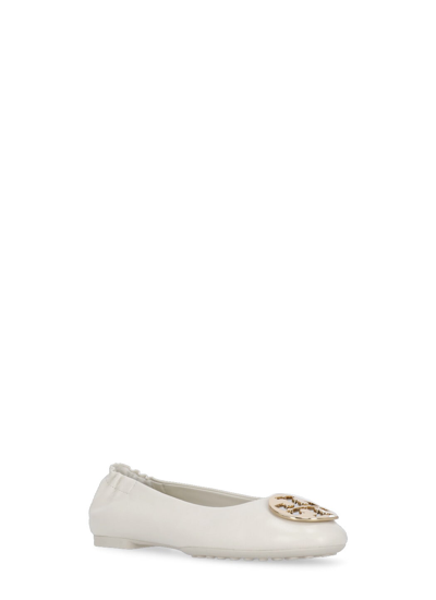 Shop Tory Burch Claire Ballet In White