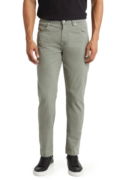 Shop 7 For All Mankind Adrien Slim Fit Five-pocket Airweft Twill Pants In Thyme