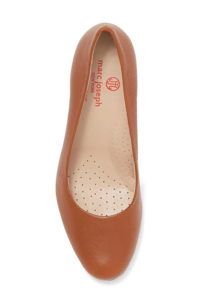 Marc Joseph New York Midtown Pump In Cognac Napa Soft