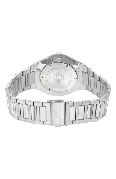 Shop Porsamo Bleu Alexander Bracelet Strap Watch, 41mm In Silver