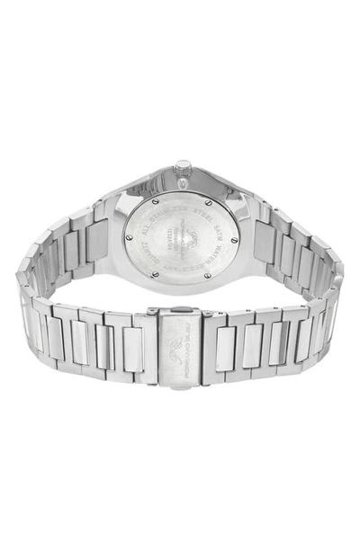 Porsamo Bleu Alexander Men's Slim Case Watch 1232aals In Silver