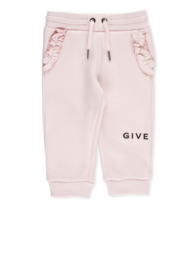 Shop Givenchy Rouches Sweatpants In Pink