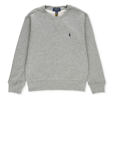 Shop Ralph Lauren Pony Sweatshirt In Grey