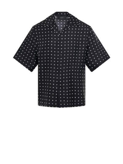 Shop Amiri Black Polka Dot Shirt