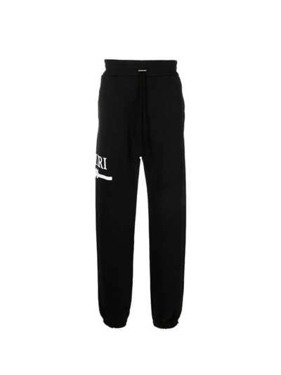 Shop Amiri Tracksuit Trousers With Logo In Black