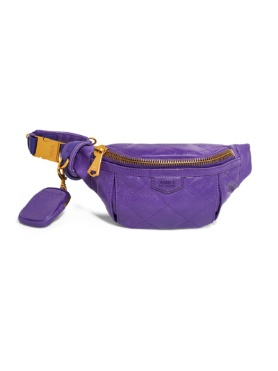 Shop Aimee Kestenberg Women's Outta Here Leather Large Sling Bag In Violet