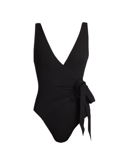 Shop Zimmermann Women's Seperates Sculpt Tie One-piece Swimsuit In Black