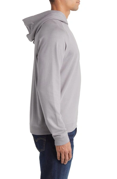 Shop Johnnie-o Amos Pullover Hoodie In Meteor