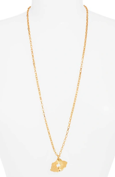 Shop Crisobela Jewelry Joy Pendant Necklace In Gold