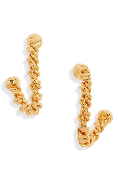 Shop Crisobela Jewelry Duality Drop Earrings In Gold