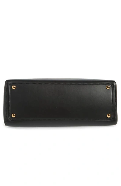 Shop Etro Large Vela Leather Shoulder Bag In Black