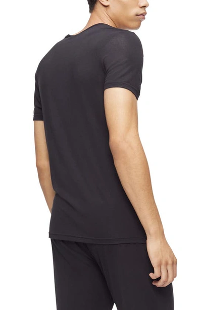 Shop Calvin Klein Modal Blend Pajama T-shirt In Black