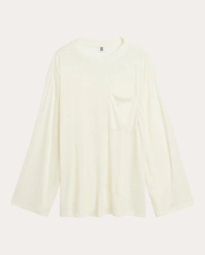 Shop By Malene Birger Women's Fayeh Long-sleeve Top In White