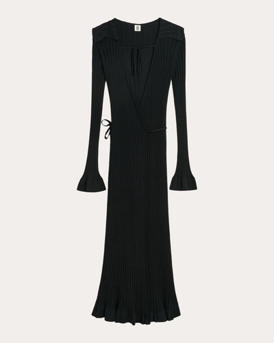 Shop By Malene Birger Women's Gianina Maxi Wrap Dress In Black