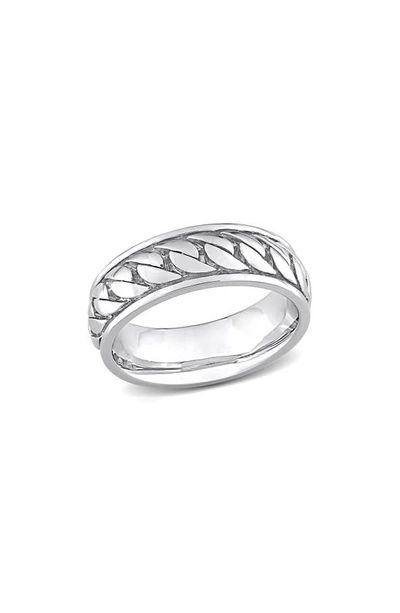 Shop Delmar Sterling Silver Chain Link Ring